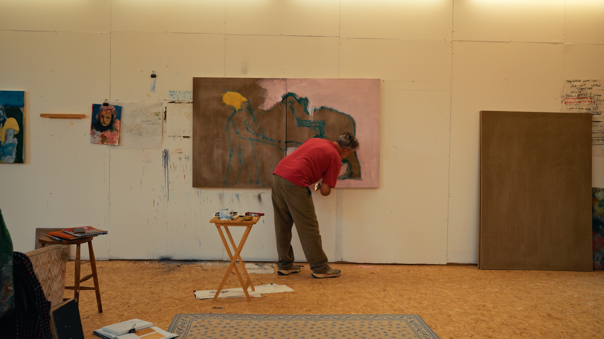 Artist studio at Britannia Row — Florence Trust residency